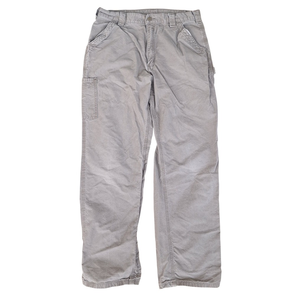 Carhartt B151 LBR Mens 36x34 Tan Carpenter Work Pants Casual Trousers